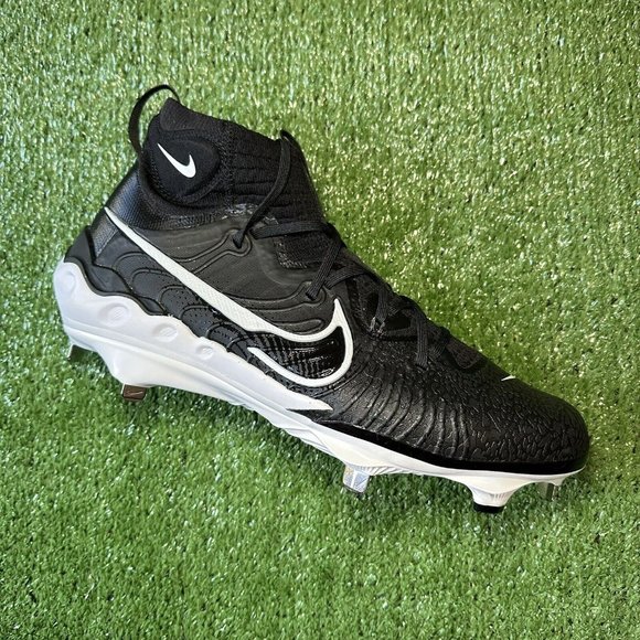 Nike Alpha Huarache NXT Metal Baseball Cleats Black White DJ6517-001 Men's Sizes - Picture 1 of 7